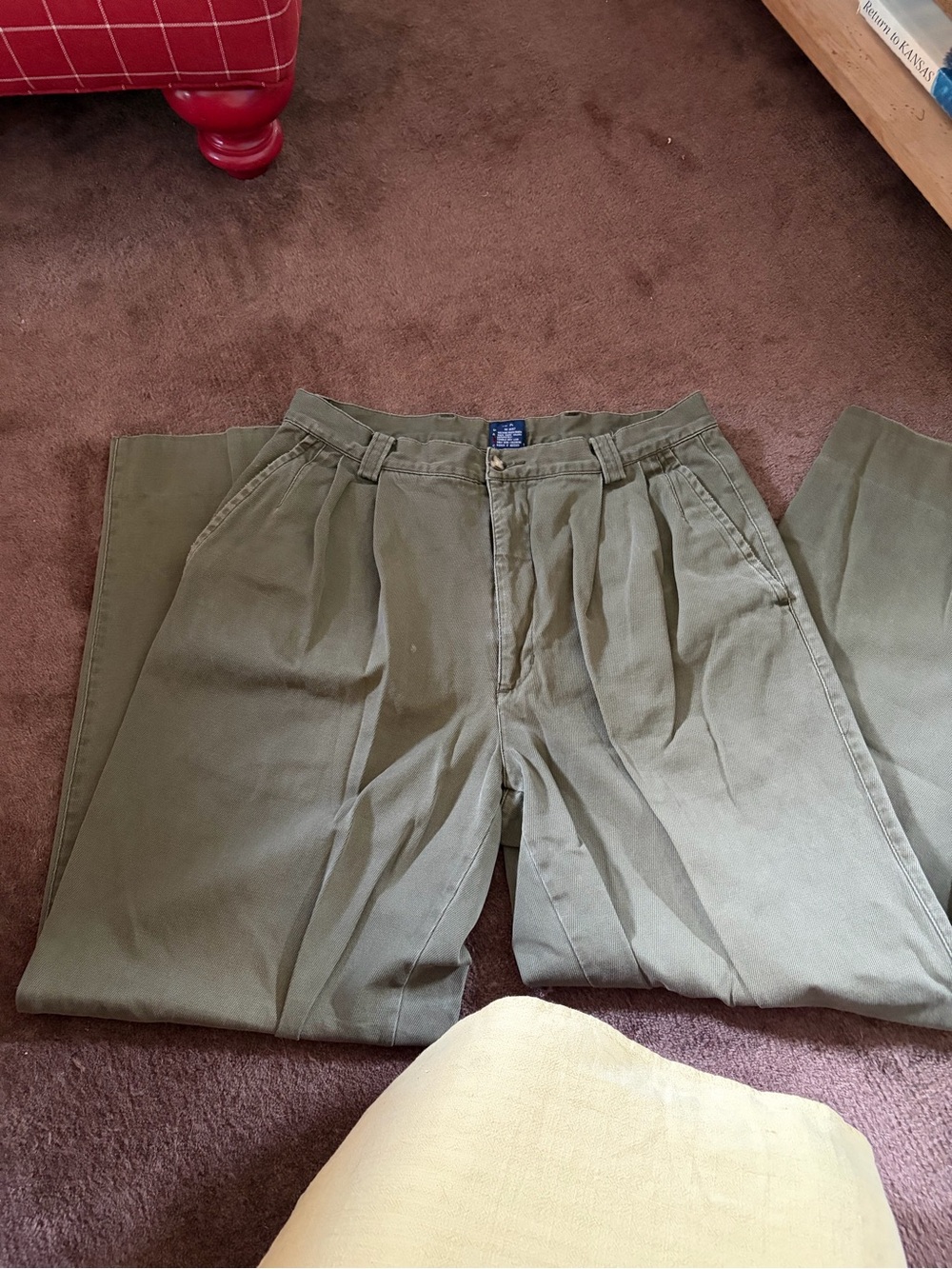 100% Cotton Gant Double Pleat Pants
